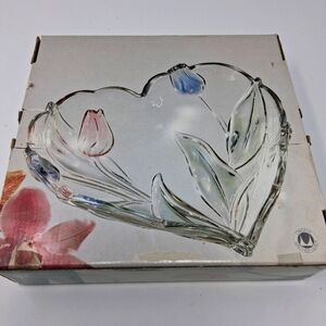 Vintage Walther Gras  Authentic Glass Serving Dish